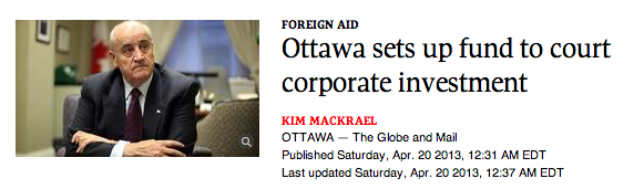 Macleans: Why merging CIDA into Foreign Affairs strengthens Canada’s aid program