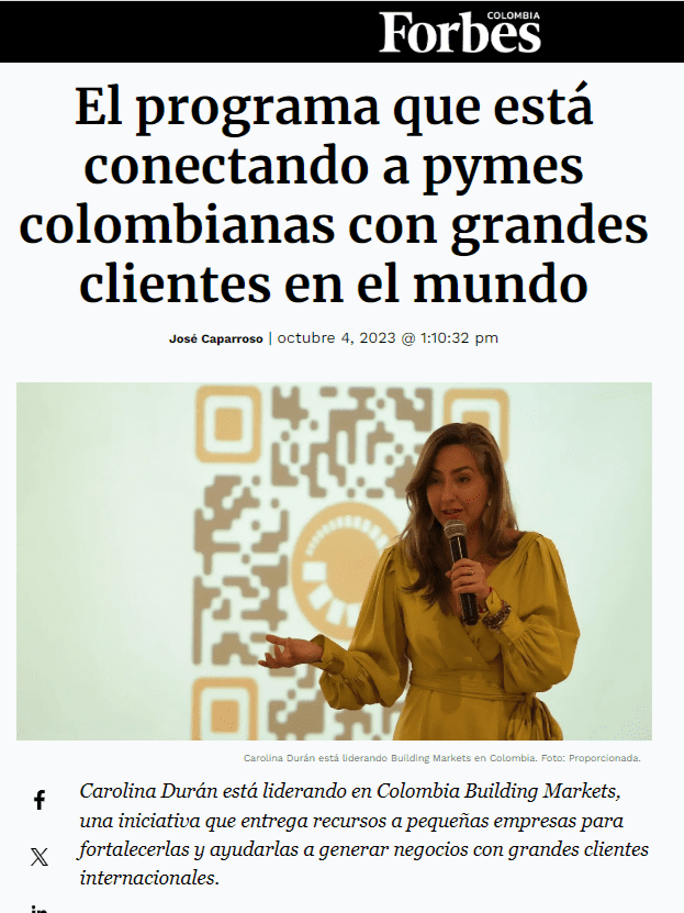 In the news: El programa que está conectando a pymes colombianas con grandes clientes en el mundo